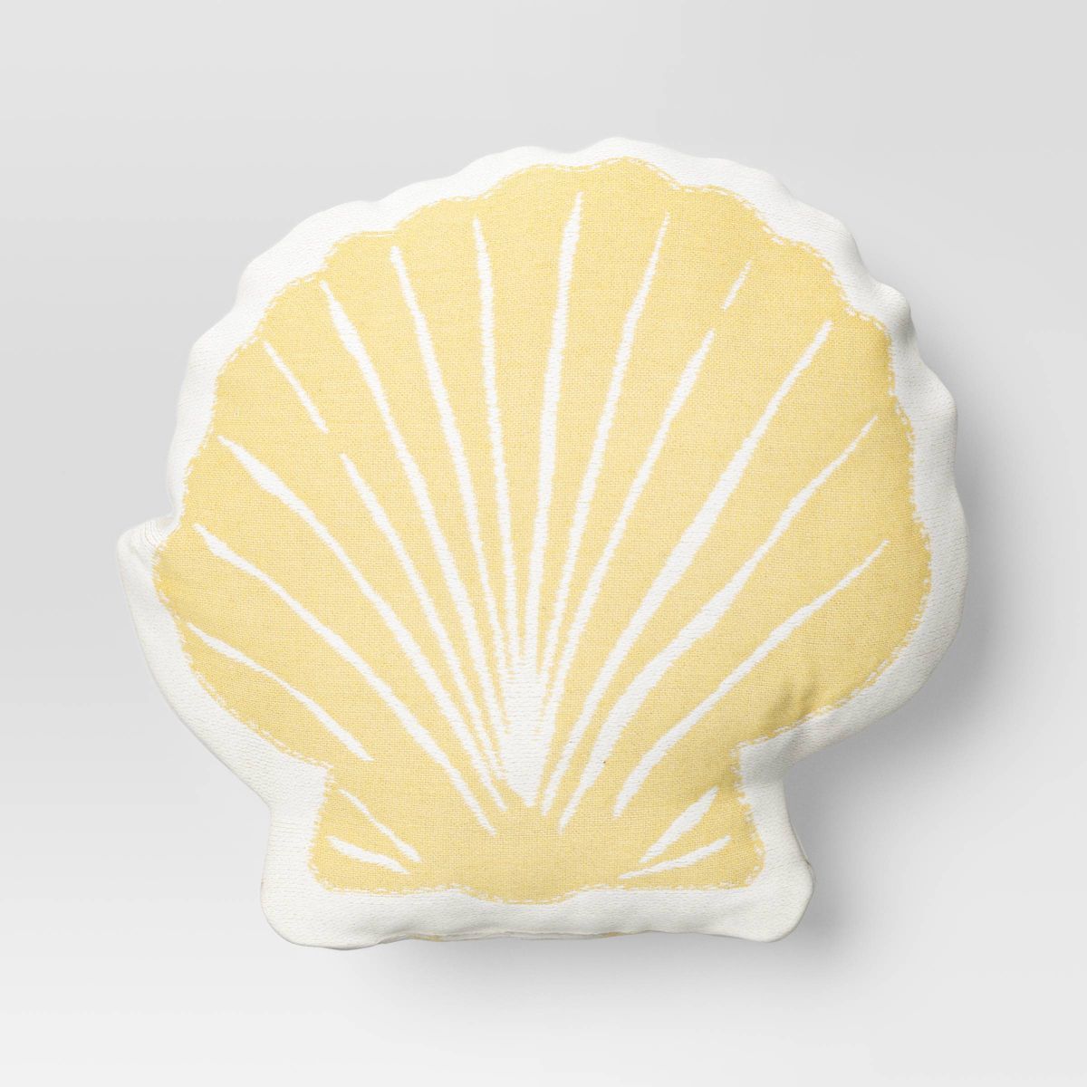 Seashell Shaped Throw Pillow Yellow - Room Essentials™ | Target