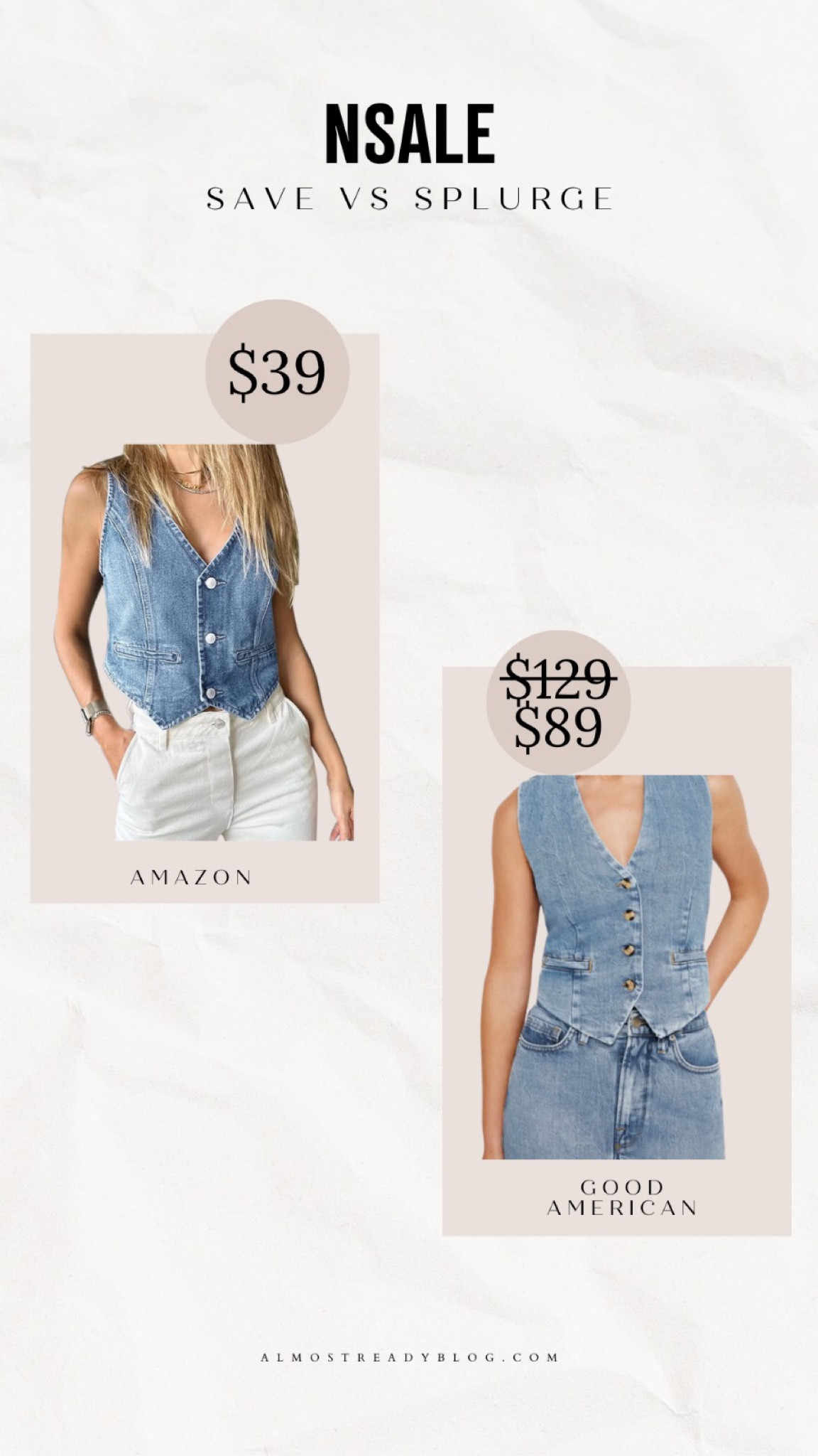 Nordstrom Anniversary Sale, denim vest, nsale, look for less 

#LTKSaleAlert #LTKxNSale #LTKFindsUnder100