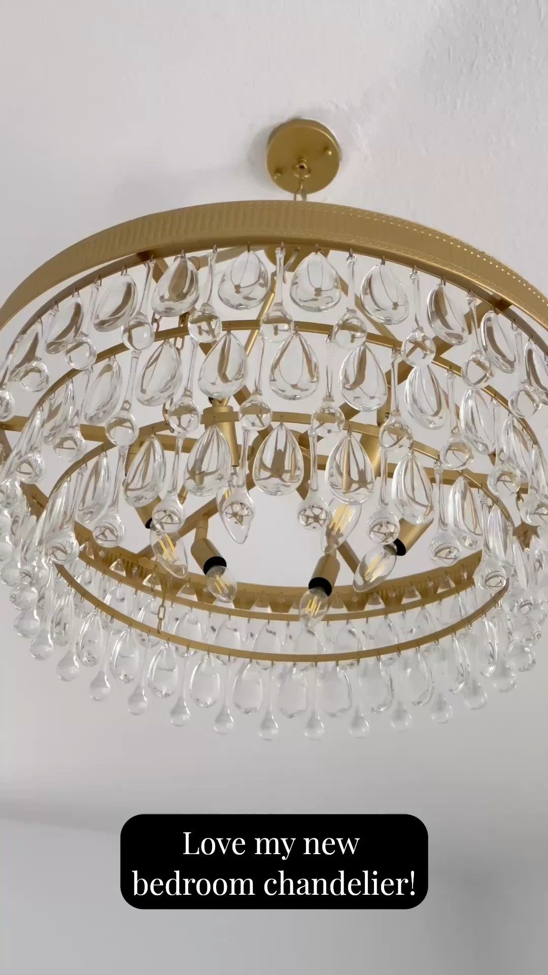 Love my new bedroom chandelier! It took me 2 hours and 35 minutes to hand each individual crystal. Totally worth it!

Adds so much elegance to my space. It’s 28 inches in diameter. Linking all of my bedroom pieces.

#LTKHome #LTKSeasonal #LTKvlog
