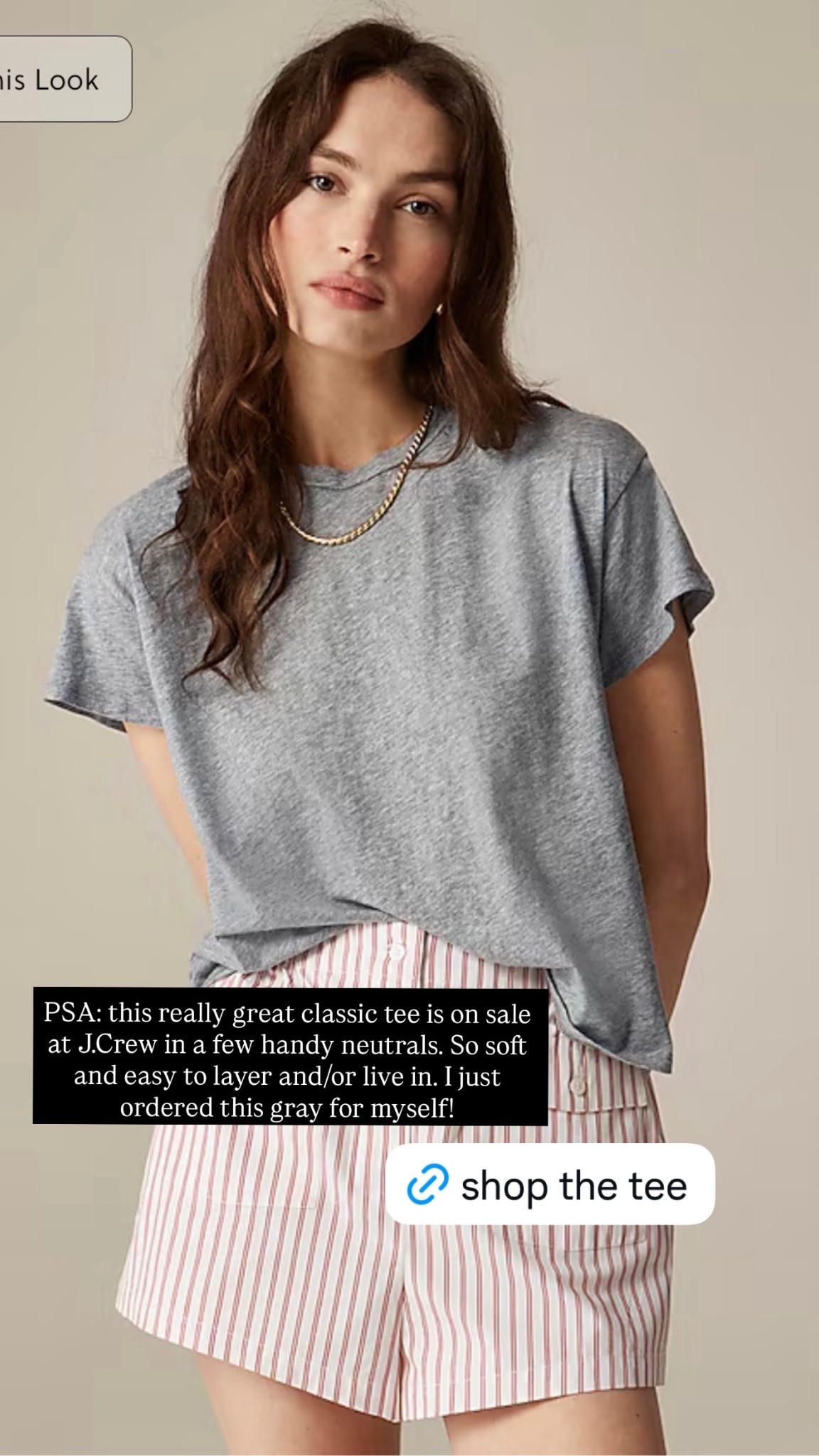 A great classic tee from J.Crew, now on sale! 

#LTKFindsUnder50 #LTKSaleAlert #LTKPetite