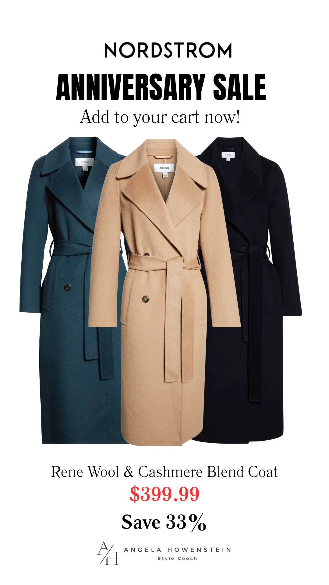 If you’re investing in one great coat this season, make it this wool & cashmere blend wrap coat. The timeless silhouette, luxe fabric, and classic colors make it a piece you’ll wear for years. Now 33% off during the Nordstrom Anniversary Sale.

👩‍💻 LTK PRO TIPS
❤️ Heart = Support my posts;-)
🔖 Save = Get sale & restock alerts for the things you love!
📋 Lists = Keep favorites organized (List ideas: Christmas, Birthdays, and Vacations!)
📲 Share = Send lists and products to a friend (or your daughters like me).
💬 Comment = Ask me anything, and I’ll answer. ;-) 

 #LTKootd #LTKOver40 #LTKSaleAlert