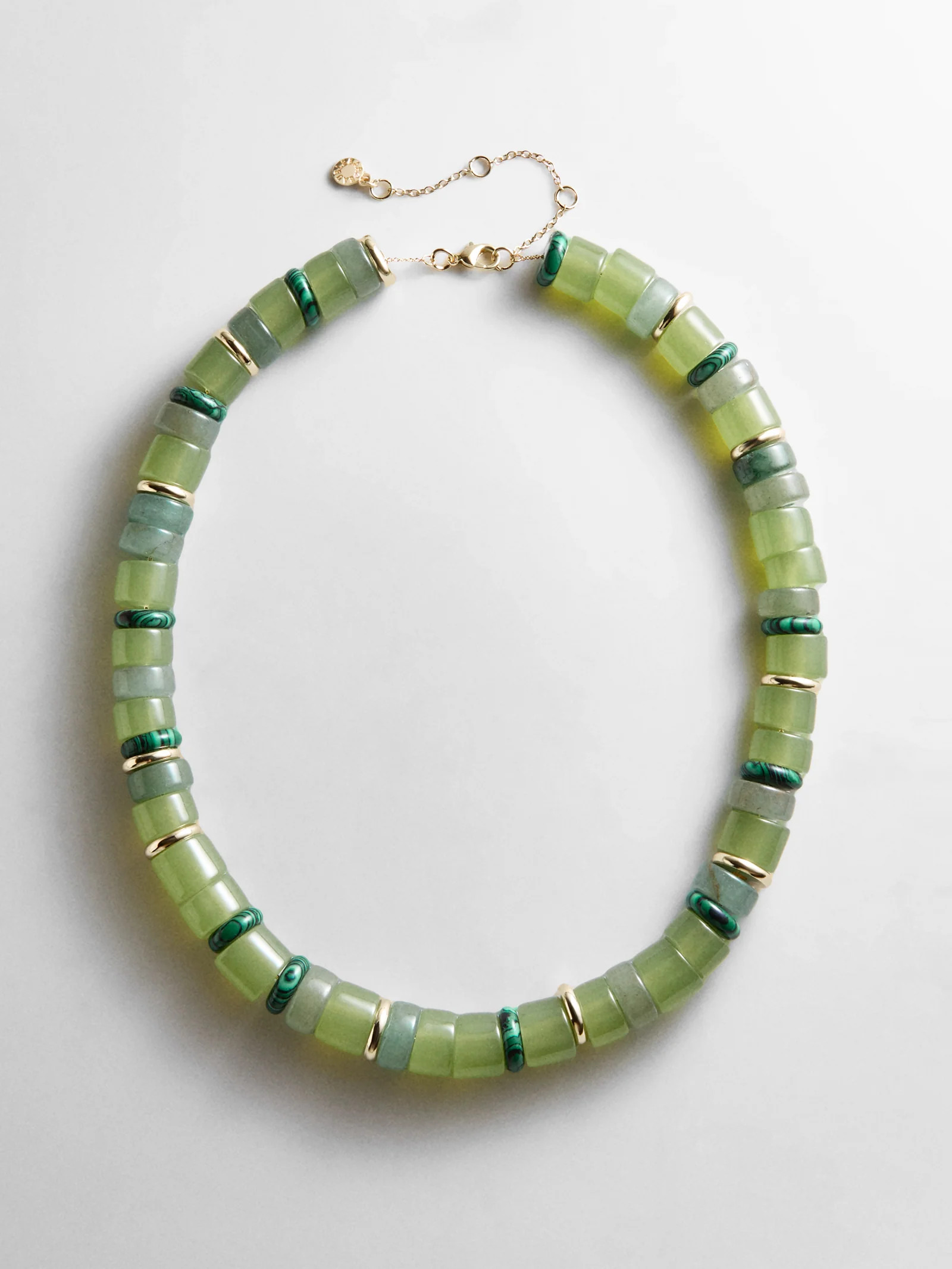 Jennifer Rondelle Beaded Necklace - Light Jade Bead | BaubleBar