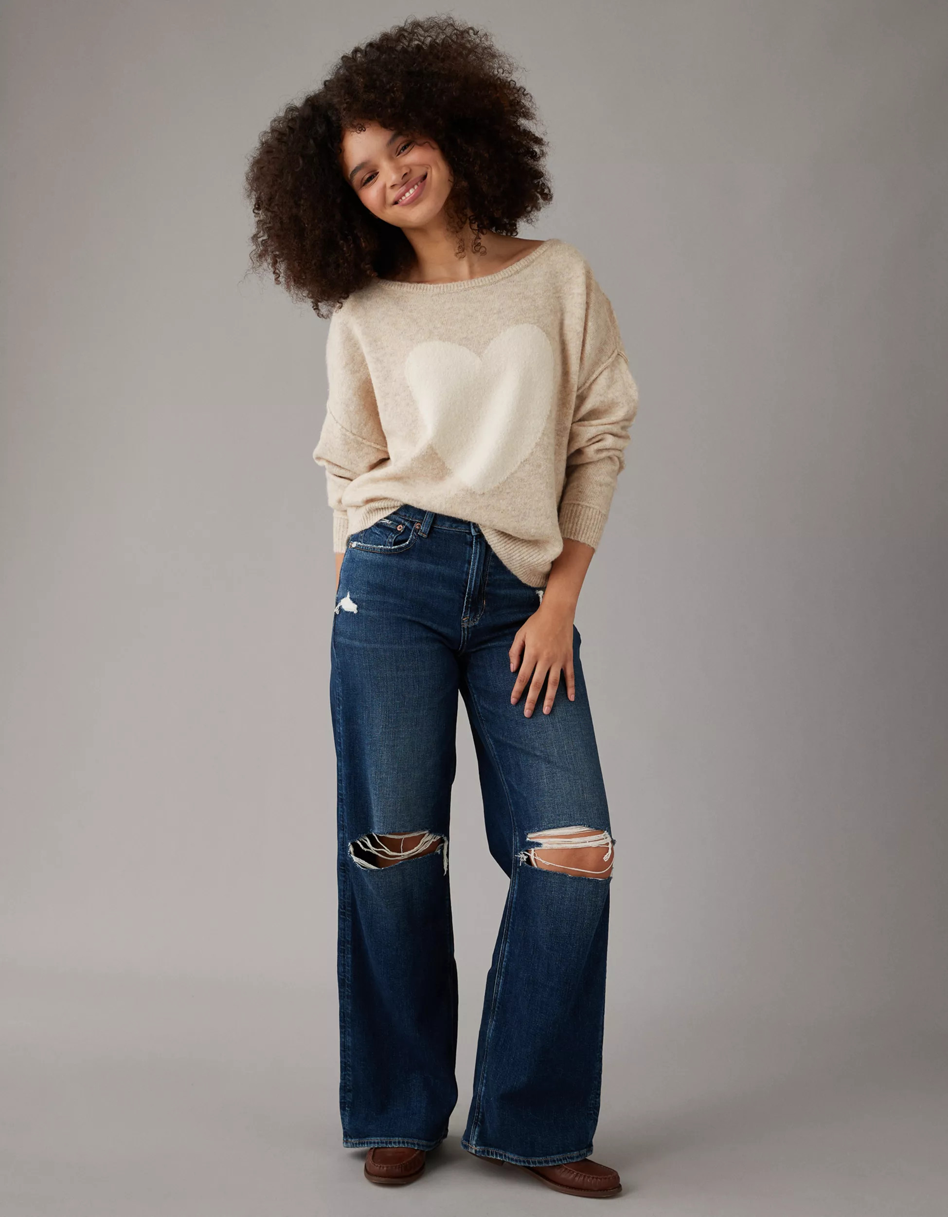 AE Whoa So Soft Ballet-Neck Sweater | American Eagle Outfitters (US & CA)