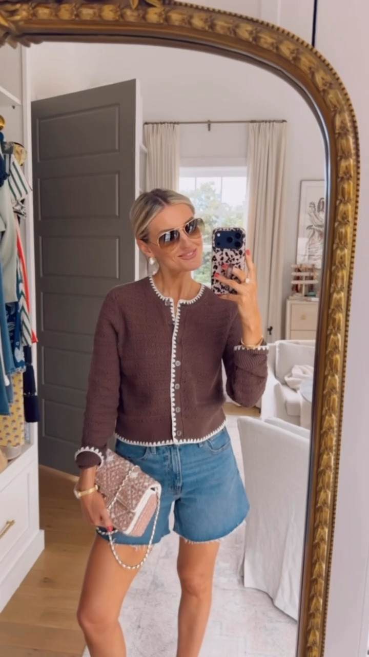 How cute is this crochet cardigan for spring?! It comes in a few other colors as well! This sweater is very versatile, and this is how you could style it for meeting for coffee or shopping on the weekend! Wearing S/27!

Loverly Grey, spring cardigan, spring outfit, denim shorts, Abercrombie 

#LTKSeasonal