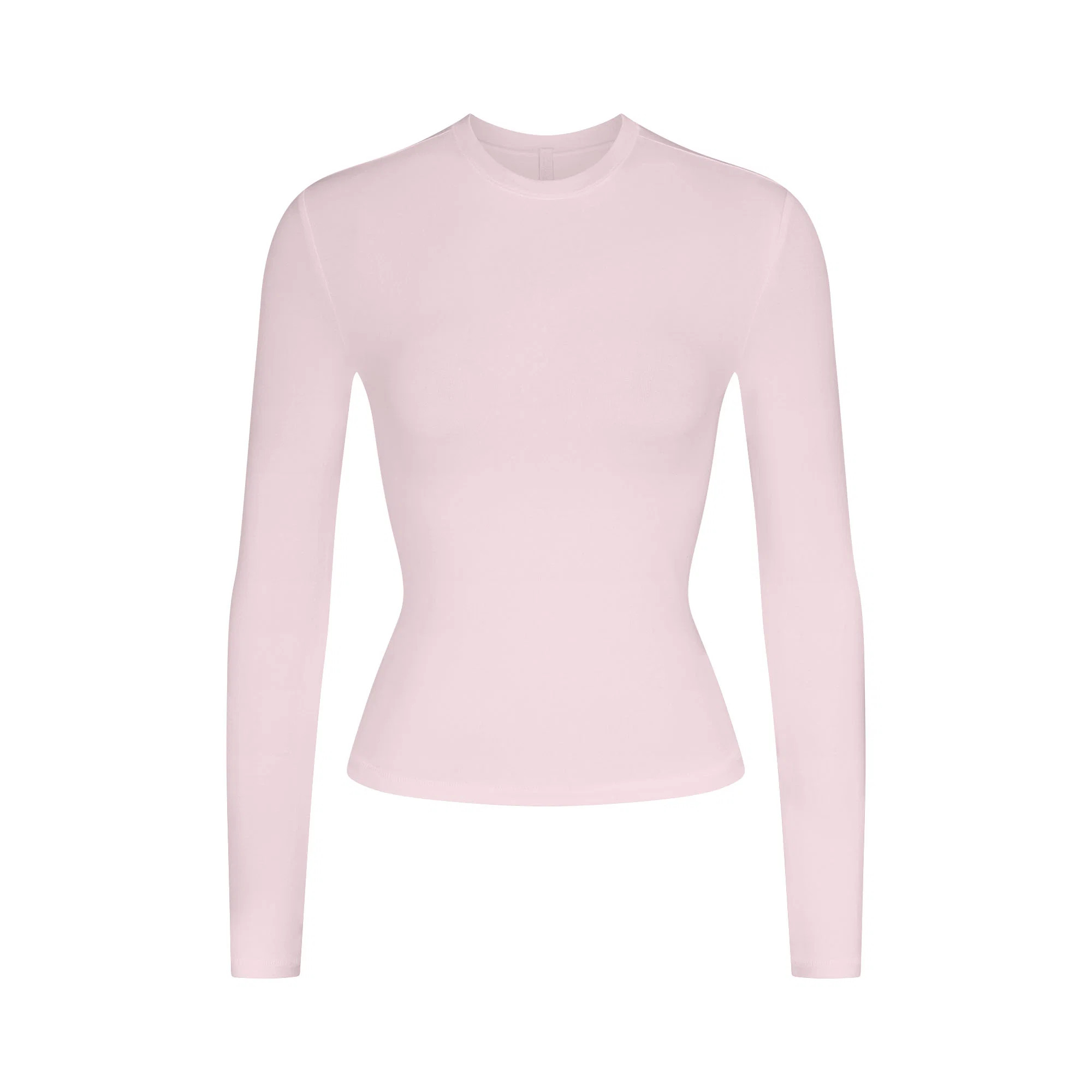 SKIMS Long Sleeve T-Shirt | Pink | Medium | Cotton Jersey | SKIMS (US)