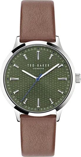 Ted Baker London Leather Strap Watch, 20mm | Nordstrom | Nordstrom