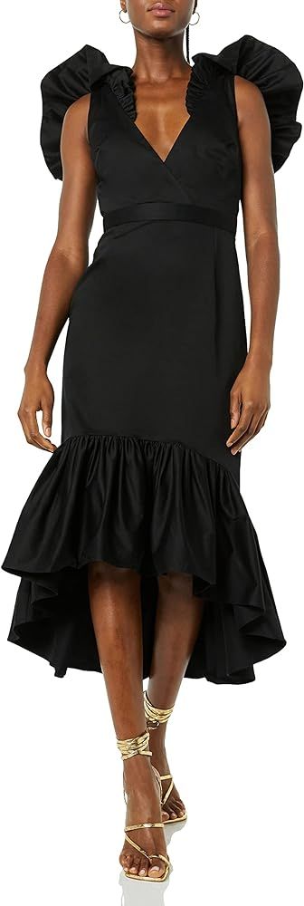Making the Cut Season 3 Episode 1 Ruffle Flounce Midi Dress Inspired by Sienna's Winning Look | Amazon (US)