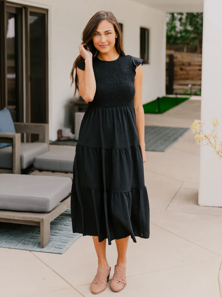 The Nicky Dress - Black | Tickled Teal LLC