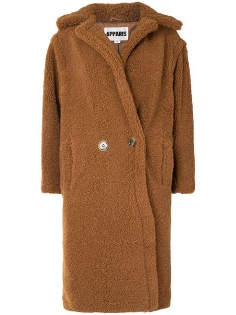 Daryna faux-shearling coat | Farfetch (UK)