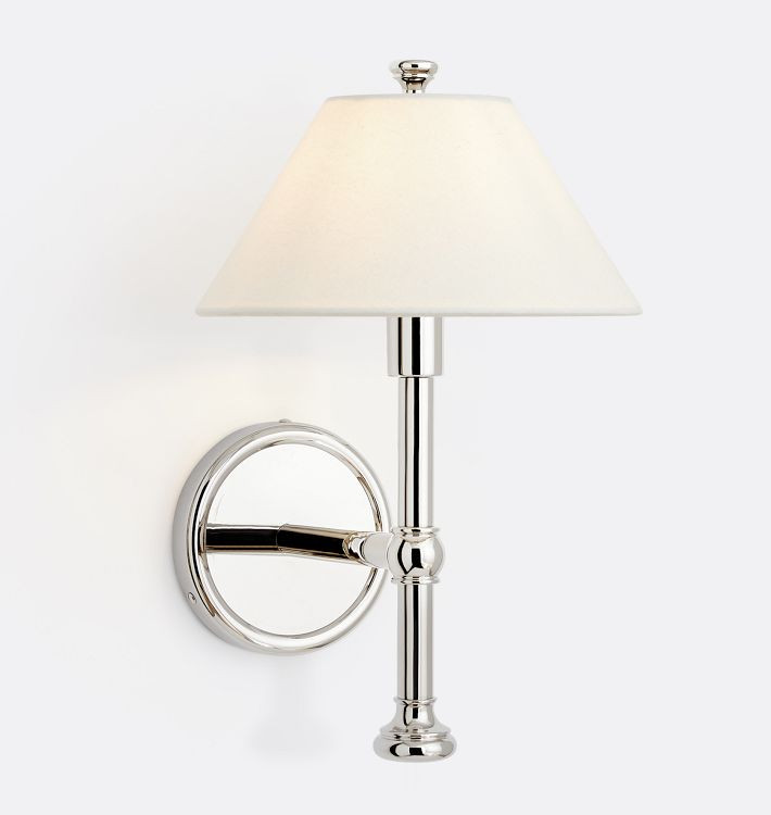 Howell Sconce, Fabric Shade | Rejuvenation