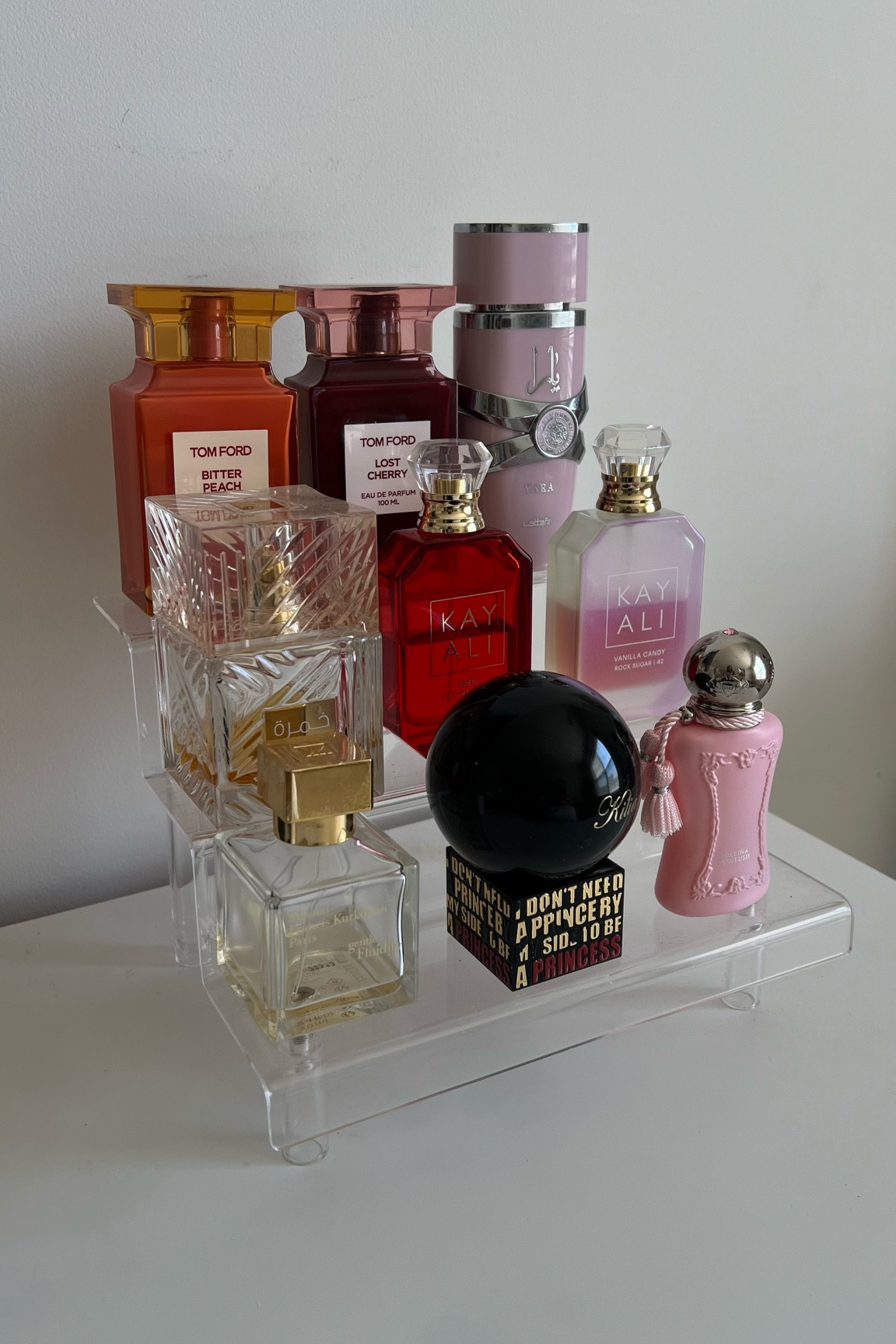 Loveee this Amazon acrylic stand for my perfume collection! I need 2 more to fit them all but 1 does the trick for the ones I keep in rotation 

#LTKBeauty #LTKHome #LTKFindsUnder50