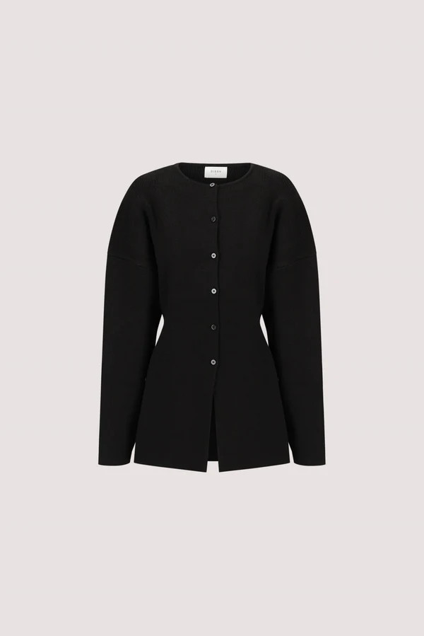 MARTHA BLACK CINCHED KNIT CARDIGAN | DISSH