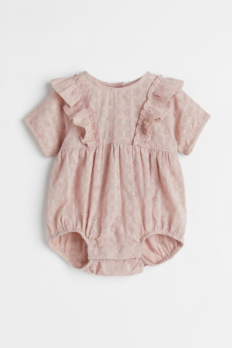 Broderie anglaise-detail bodysuit | H&M (US + CA)