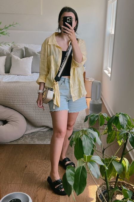 Summer OOTD ☀️
I am loving these linen shirts from H&M - currently have them in 4 summery colors with a 5th on the way!

#LTKFind #LTKSeasonal #LTKunder50