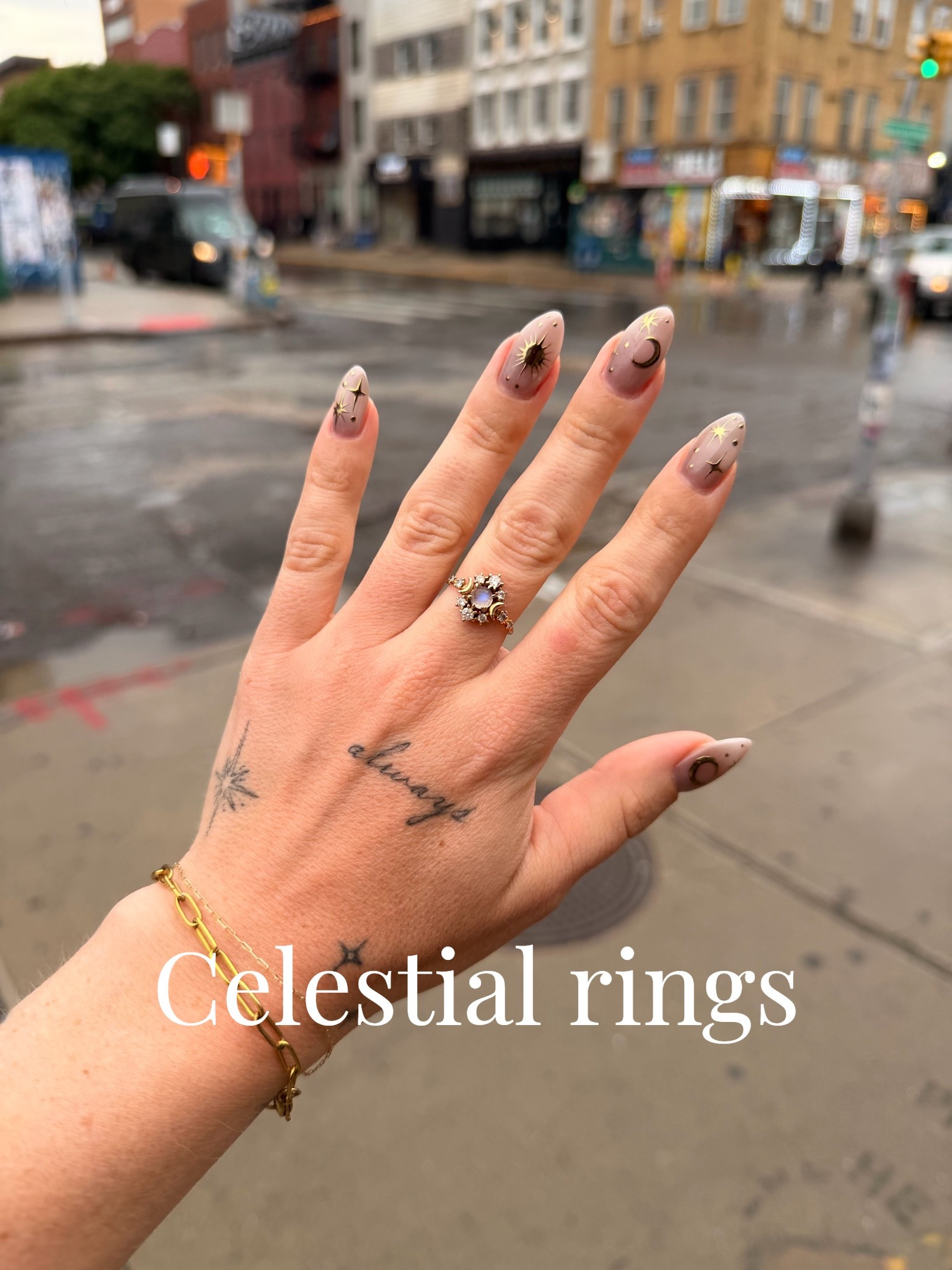 My exact ring is the Sofia Zakia wandering cosmos with a moonstone but here are more styles and some similar 
!

#LTKootd