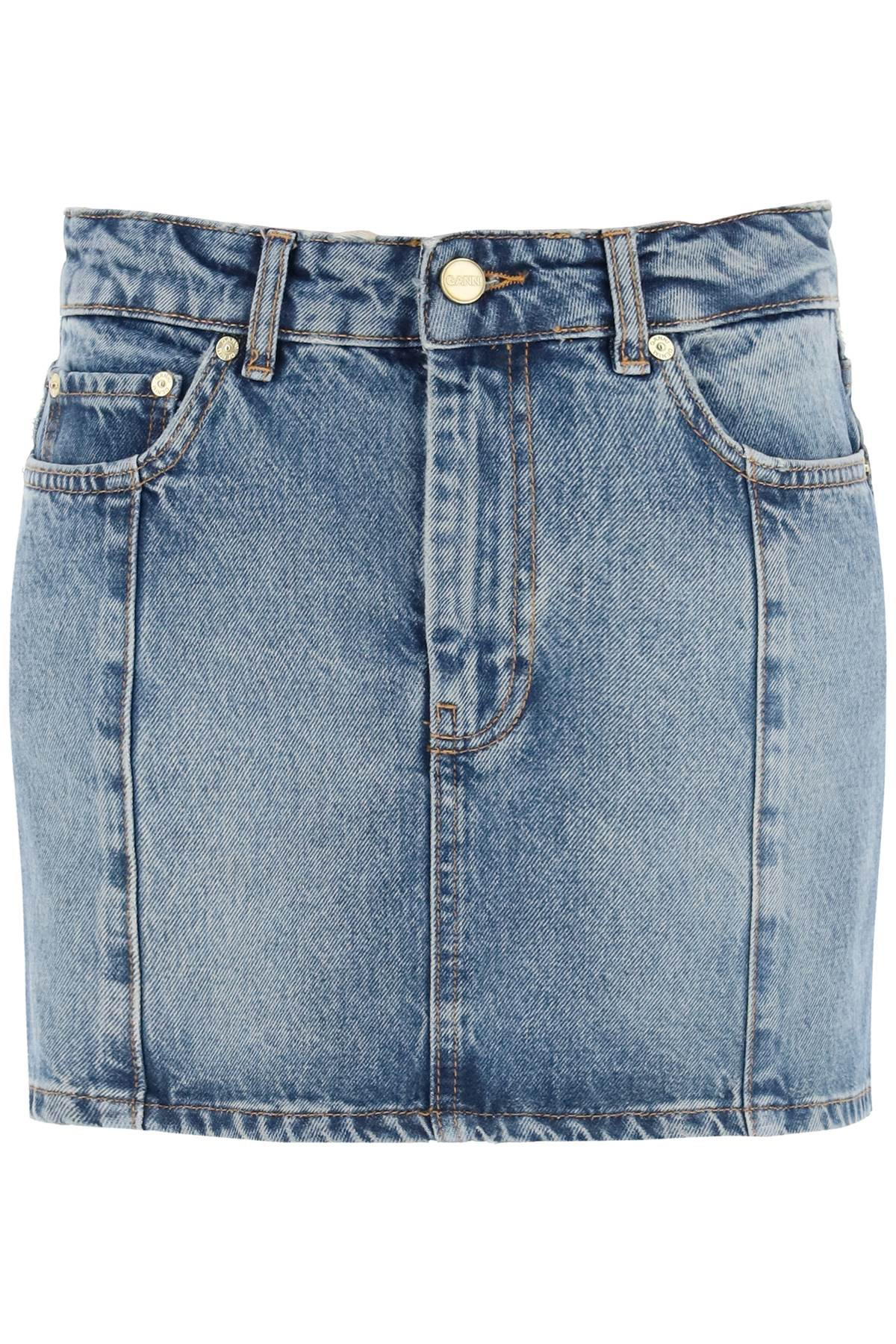 Ganni Denim Mini Skirt | Italist.com US