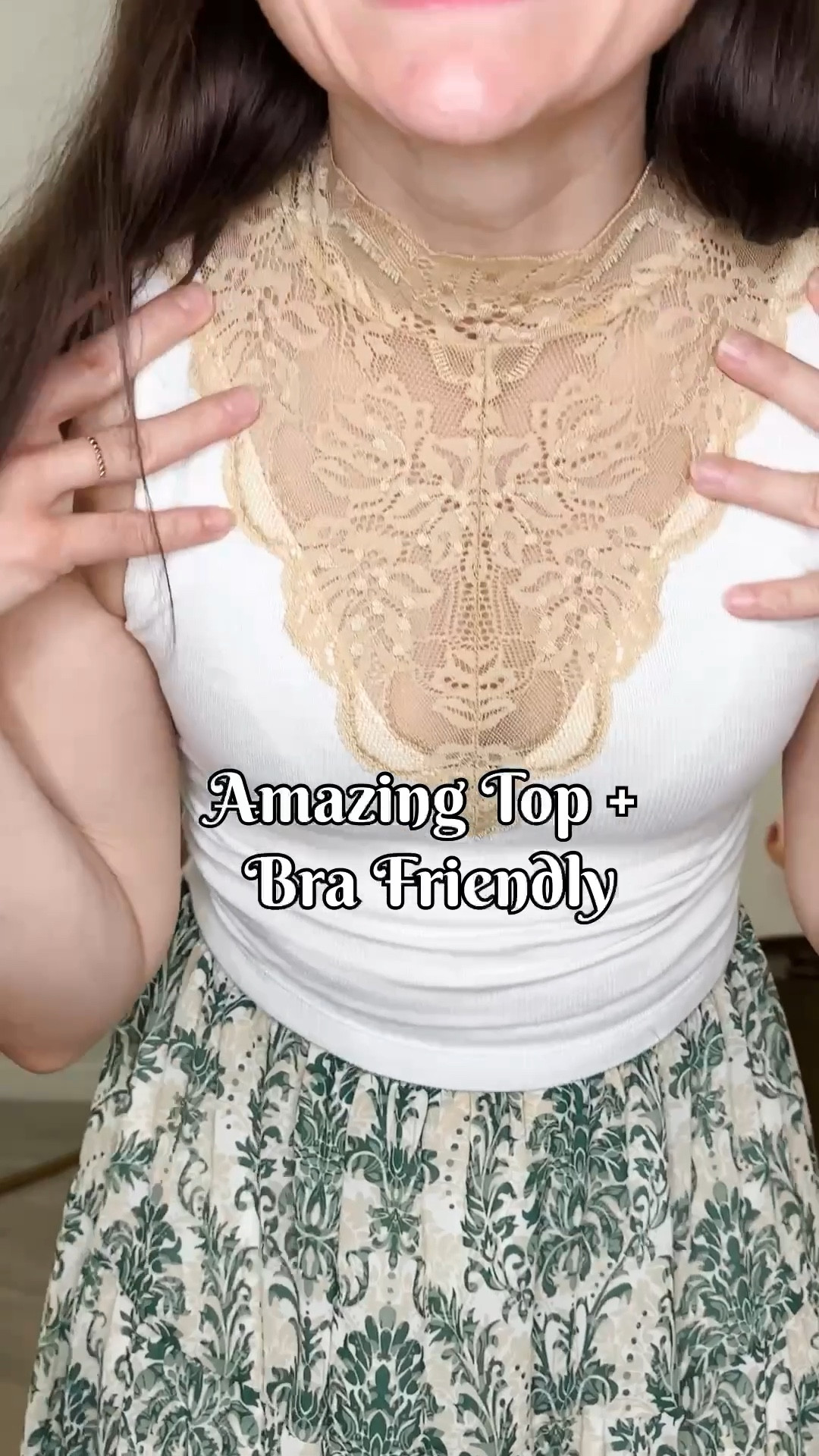 Amazing bra friendly lace design top (it’s a top seller) + my current favorite spring skirt that’s petite friendly too!

#LTKOver40 #LTKootd #LTKPetite