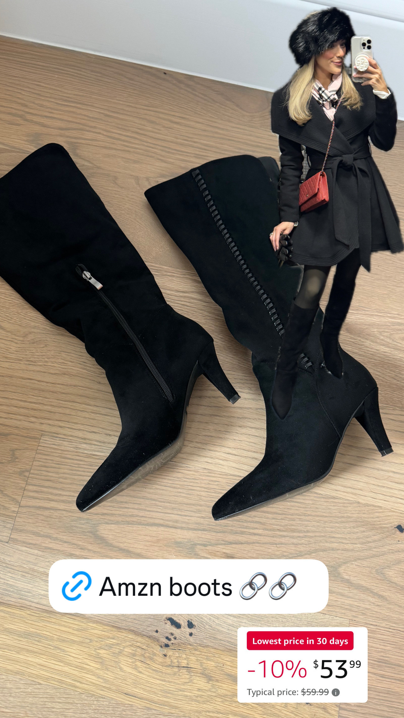 Winter 
Amazon 
Black dress 
Winter accessories 
NYC Trip 
Tights 

#LTKShoeCrush #LTKU #LTKSeasonal