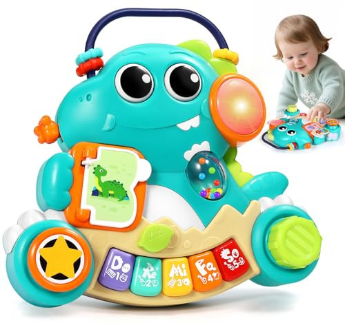 ITSFORU Baby Toys 6-12 Months Dinosaur Music Light Up Baby Piano Toys for 1 Year Old Boy Girl Early Learning Educational Piano Keyboard Infant Toys for 12 18 Months Baby Toy 1 Year Old Boys Girls Gift | Amazon (US)