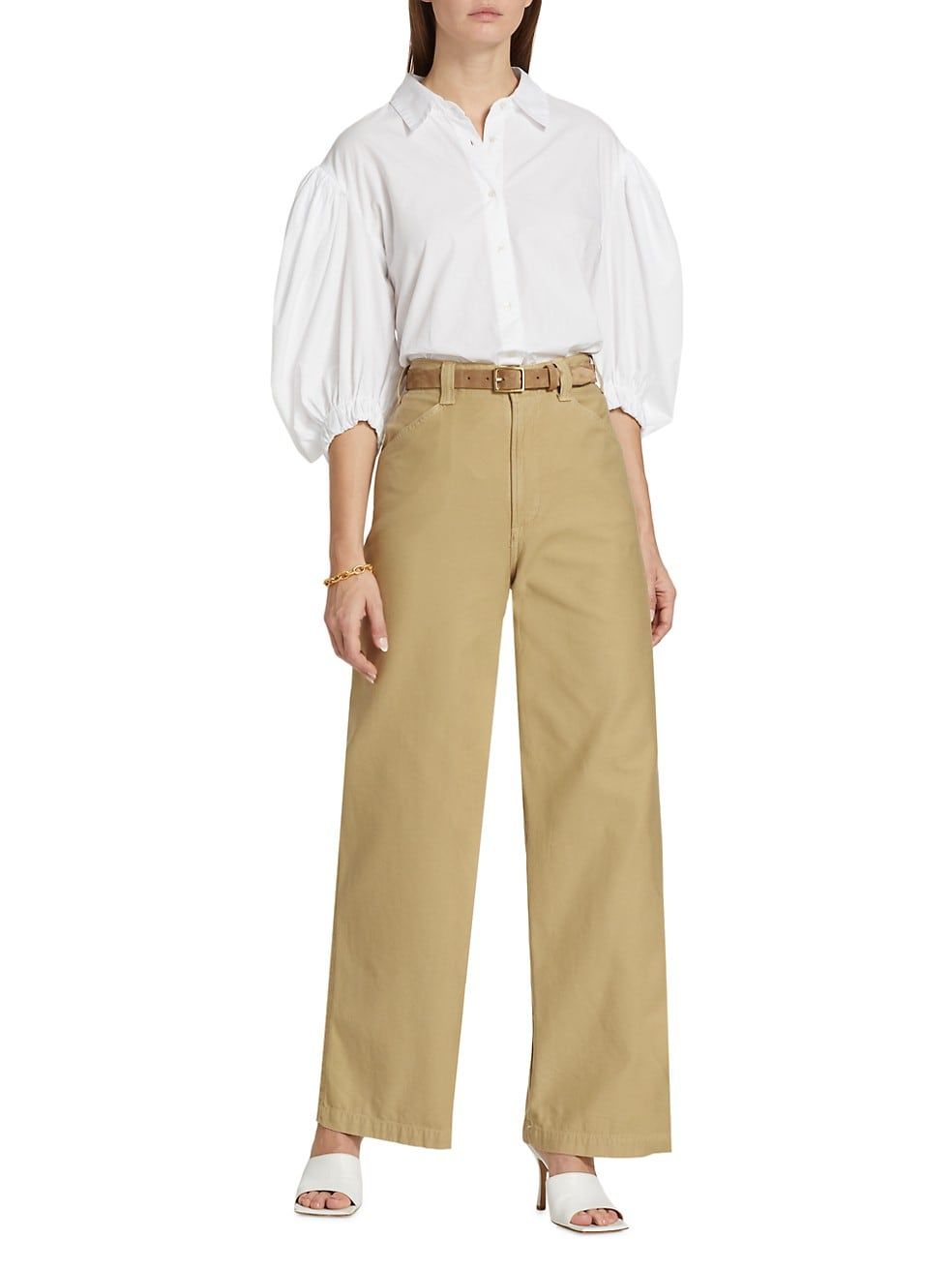 Citizens of Humanity Anya Puff Sleeve Button-Up Shirt | Saks Fifth Avenue