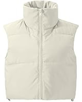 Athlisan Womens Zip Up Puffer Vest Stand Collar Sleeveless Padded Jacket Coat | Amazon (US)