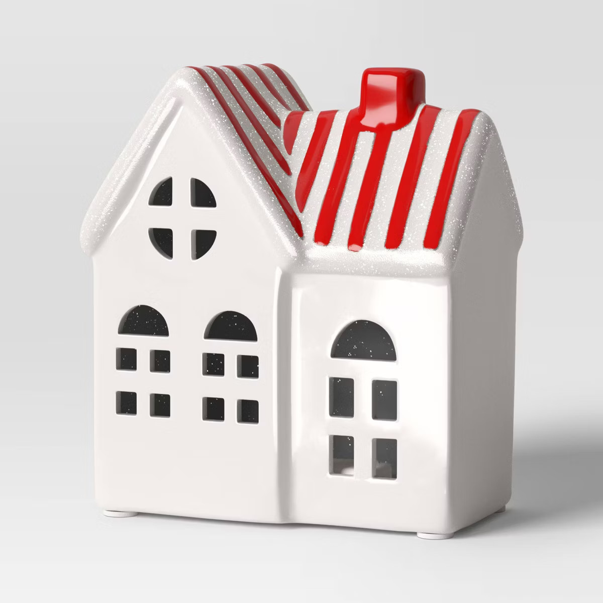 5.25" Christmas Lit White Ceramic house - Wondershop™ | Target