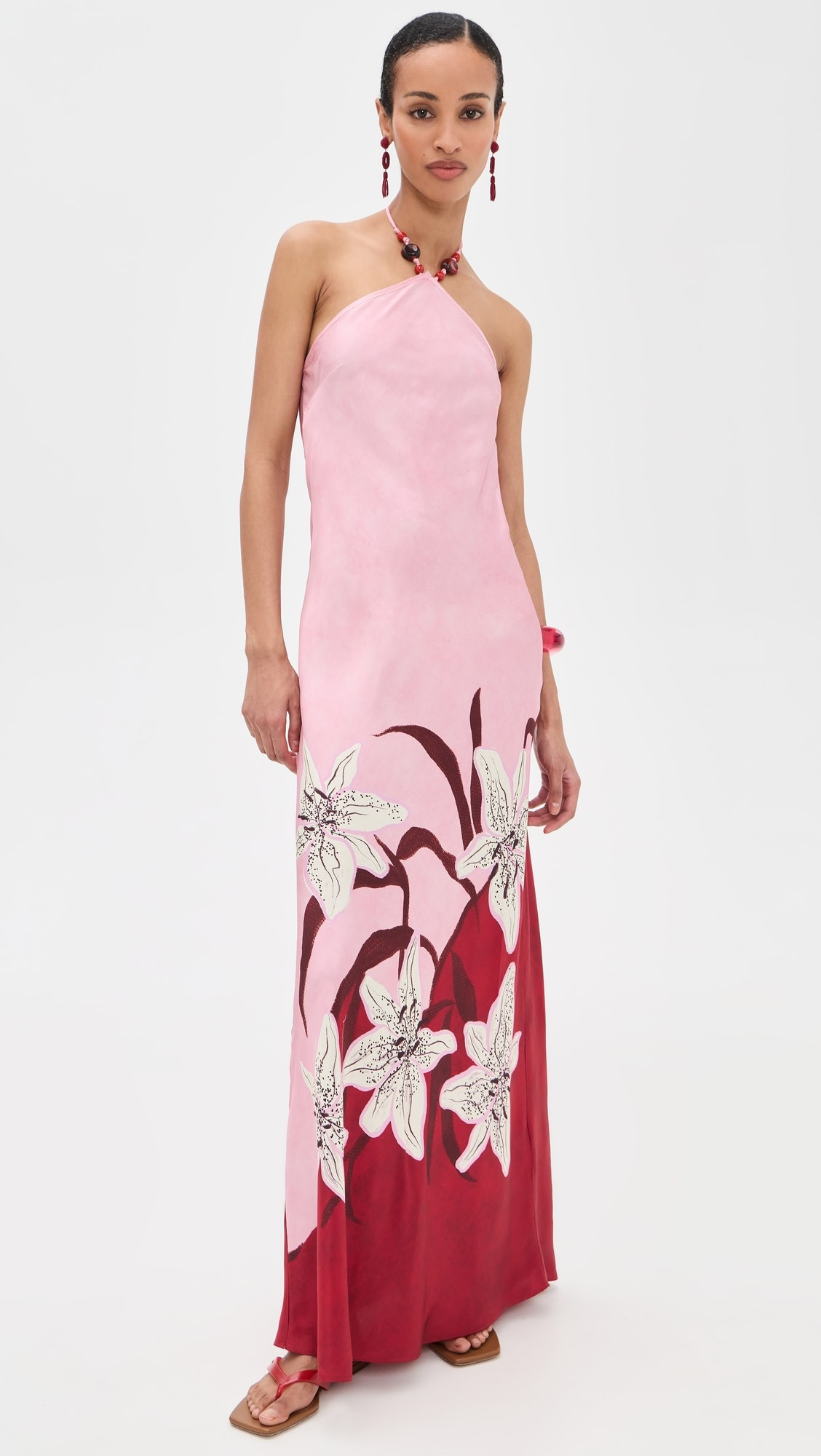 Tallulah Satin Halter Dress | Shopbop