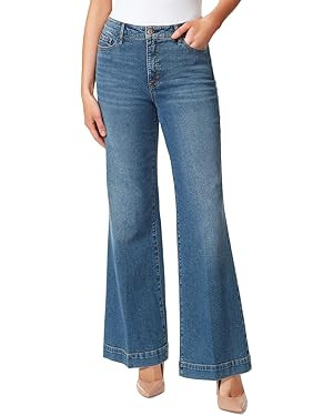 Jessica Simpson Women's True Love Trouser Wide Leg Jean | Amazon (US)