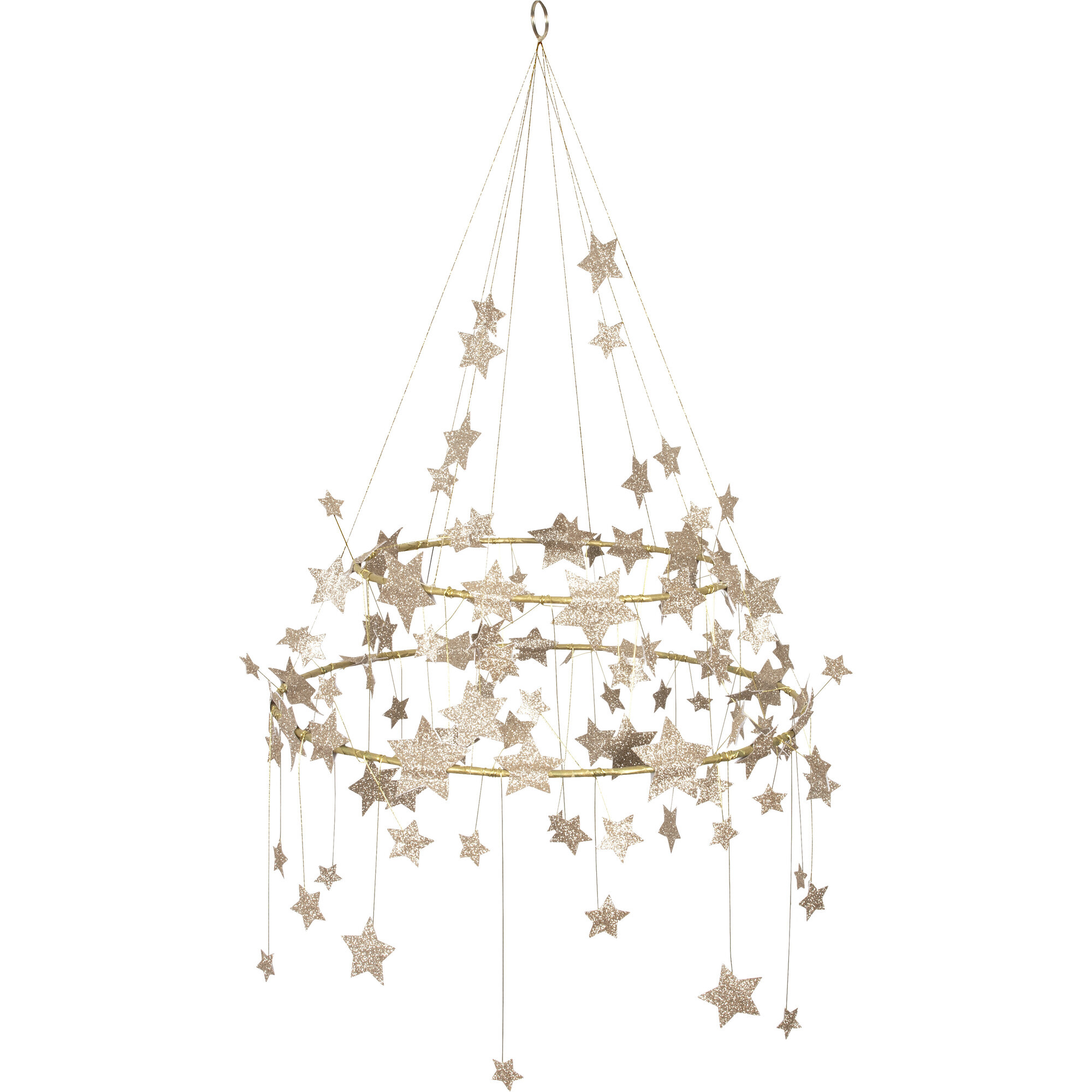 Gold Sparkle Star Chandelier | Maisonette