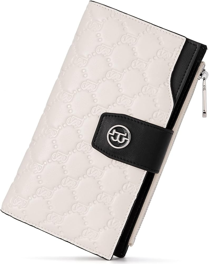 BOSTANTEN Womens Leather Wallets RFID Blocking Large Capacity Credit Cards Holder Phone Clutch | Amazon (US)