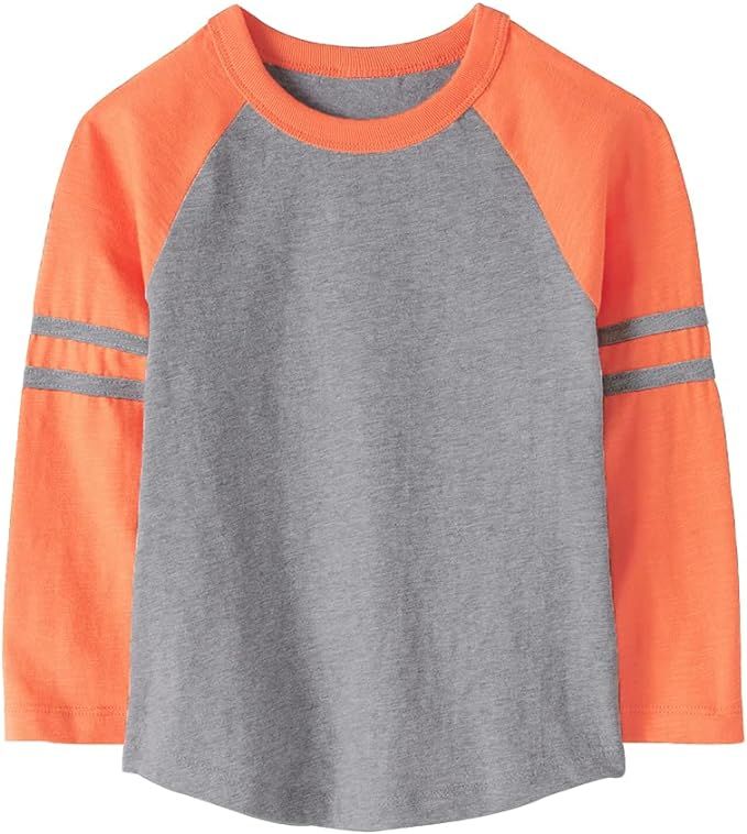 Boys Color Block Casual T Shirt Teens Fashion Long Sleeve Jersey Baseball Tee Kids Spring Fall Sh... | Amazon (US)