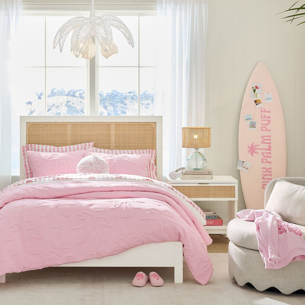 Pink Palm Puff Surfboard Pinboard | Pottery Barn Teen