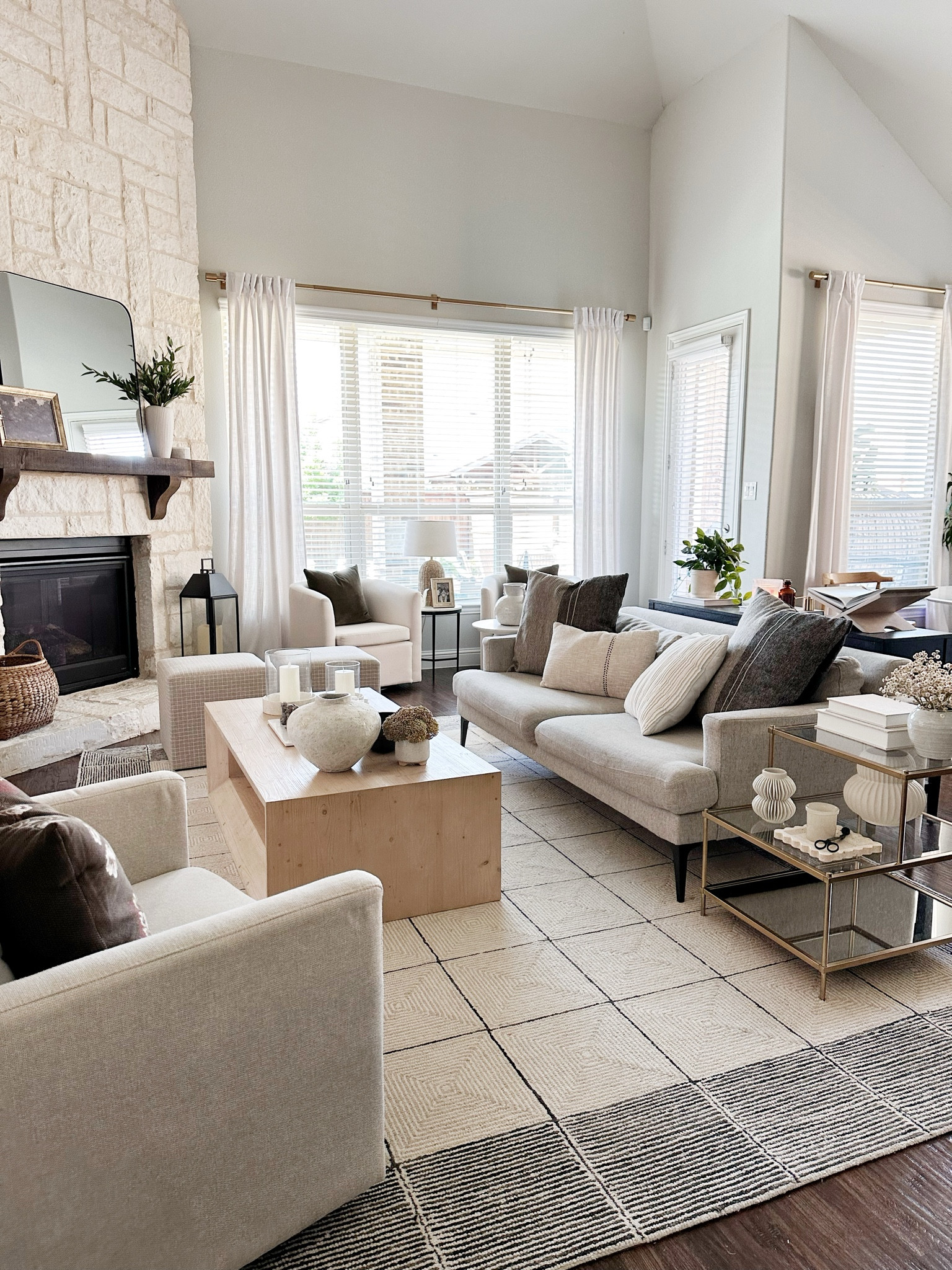 Our living room is a mixture of high and low-cost items. I love how it’s all come together. 

#LTKHome #LTKStyleTip