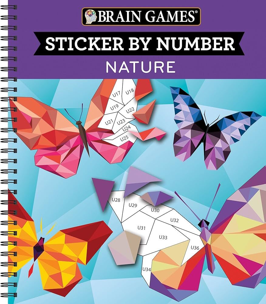 Brain Games - Sticker by Number: Nature (28 Images to Sticker) | Amazon (US)