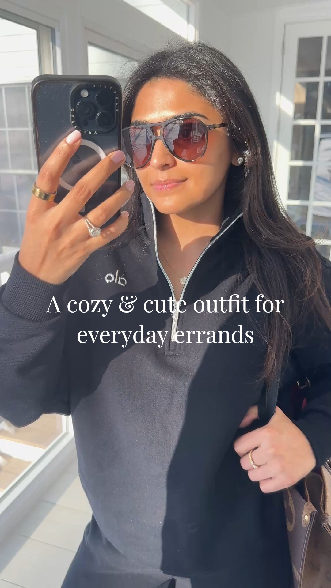 This comfy set is so great for everyday errands. The pants are VERY warm and I love the fit. Definitely an upgraded sweat set ! I’m wearing XS in the top (it’s oversized) and size small in the bottom. Bottoms run TTS- I’m 5’2” and the length is perfect for me  

#LTKootd #LTKmomlife #LTKPetite