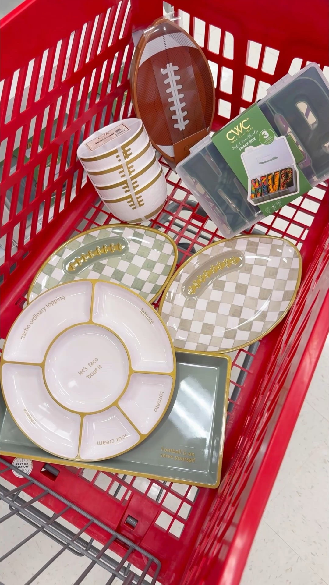 Target game day, target football tray, checkered football tray, game day hosting, Mackenzie Childs, game day essentials, hostess, fall home, target finds, gifts for her, target home, target must haves, target favorites, target haul 

These new game day essentials at Target are SO cute!😍 the checkered football tray…totally reminds me of Mackenzie-Childs!!🤍🏈 would make a darling gift for her! 

#LTKParties #LTKFindsUnder50 #LTKHome