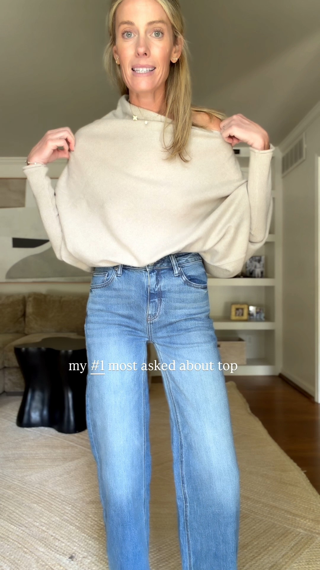 This quince look is a favorite! Size small sweater and 26 long inseam in jean! 

@Quince #quincepartner
