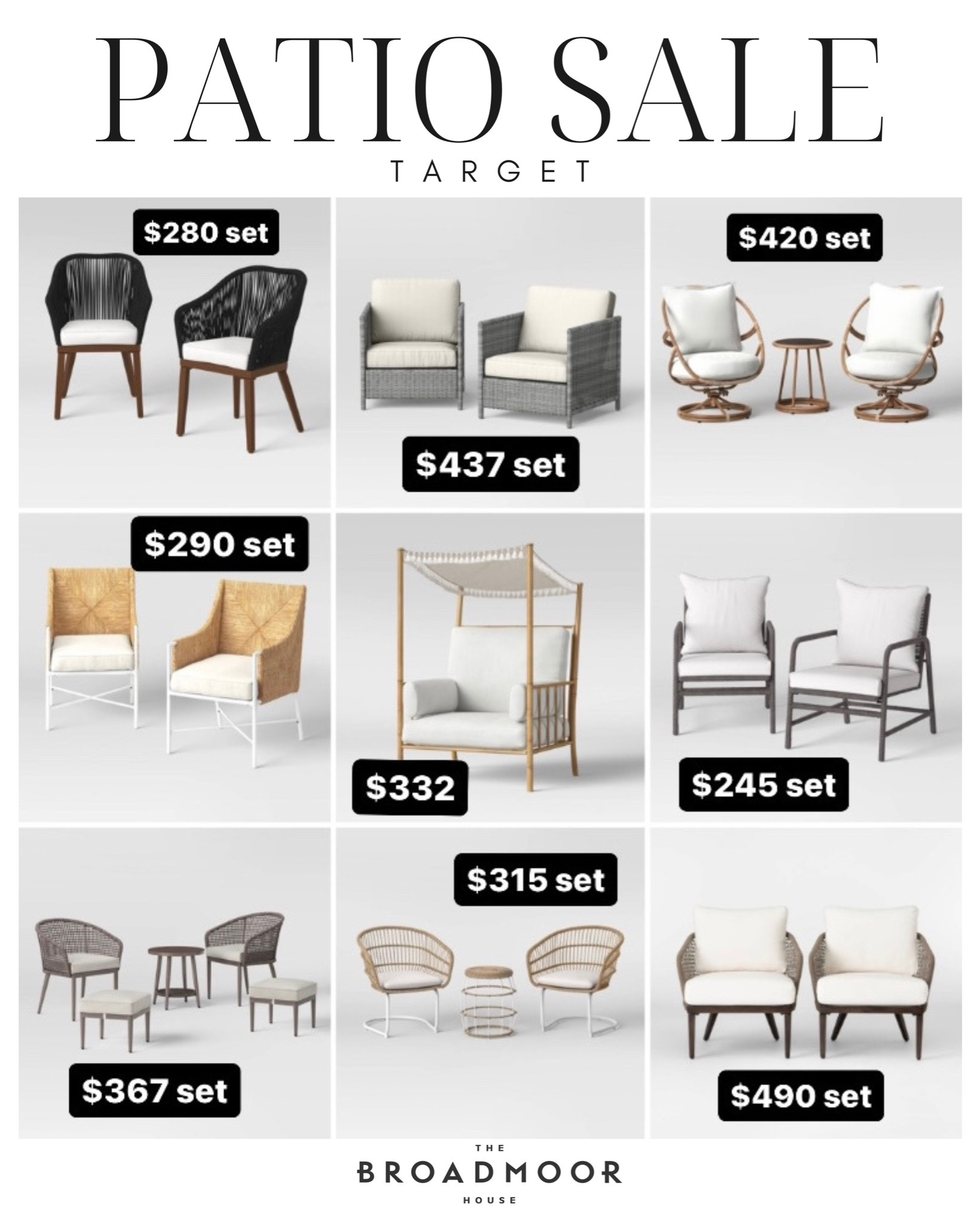 Target Patio sale!



Target, target home, patio set, patio furniture, outdoor furniture, outdoor chairs, outdoor seating, patio chairs, outdoor furniture set, conversation set, Memorial Day, Memorial Day sale

#LTKhome #LTKsalealert #LTKFind