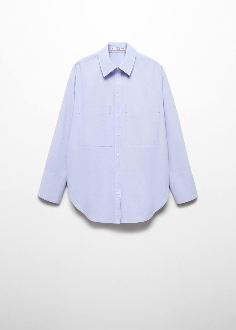 Buttoned cotton shirt -  Women | Mango USA | MANGO (US)