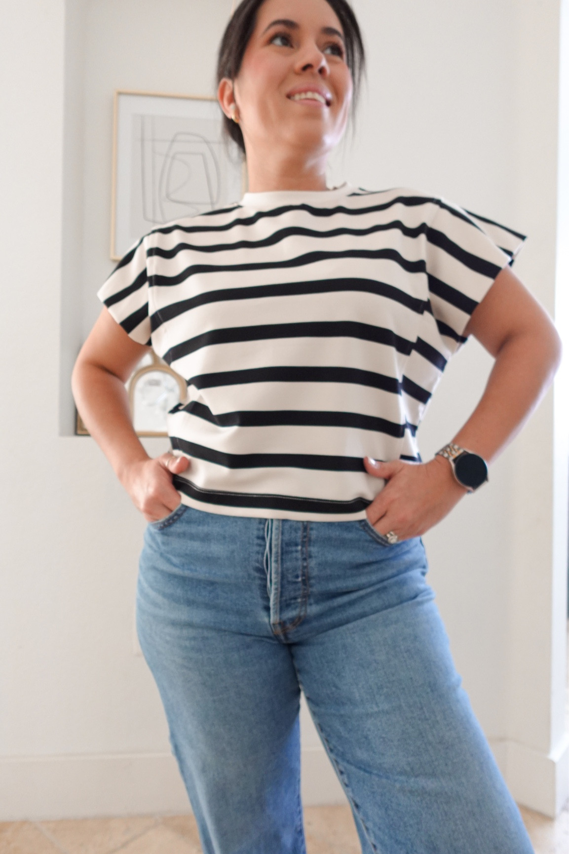 🎯 chic casual t-shirt, XS

casual top | outfit | striped tshirt 

#LTKStyleTip