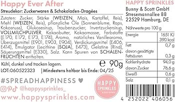 Happy Sprinkles Happy Ever After 90g | Streudekor & Streusel mit Schokolade | Perfekte Tortendeko... | Amazon (DE)
