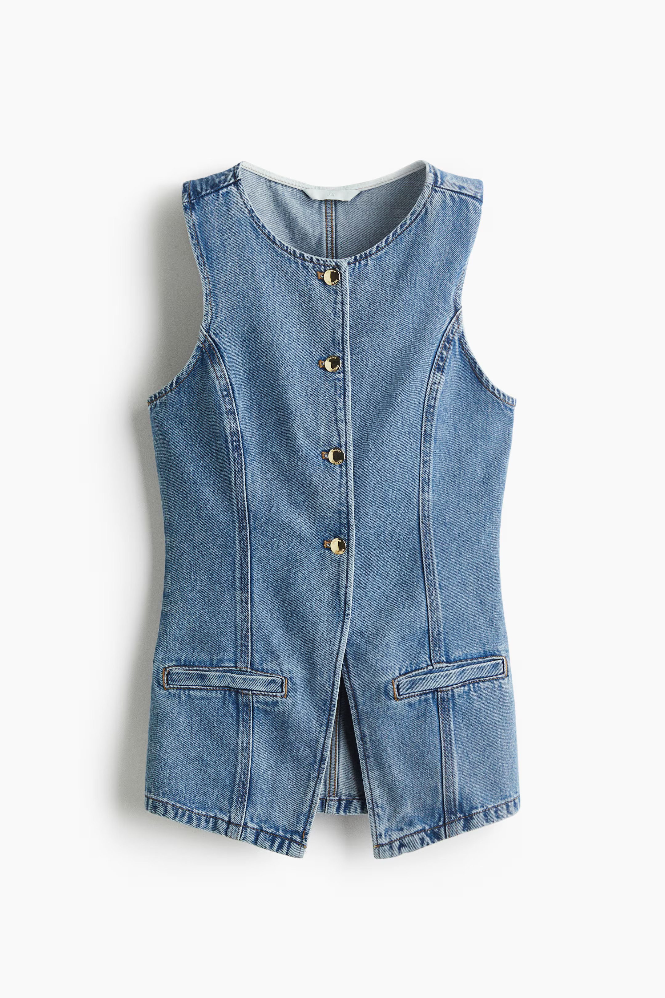 Tailored Denim Vest | H&M (US + CA)