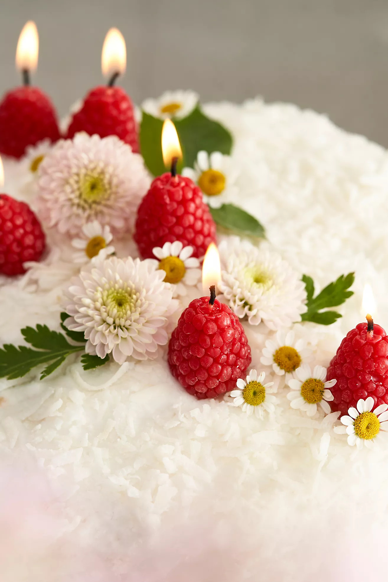 Happy Organics Raspberry Beeswax Candles, Set of 10 | Terrain