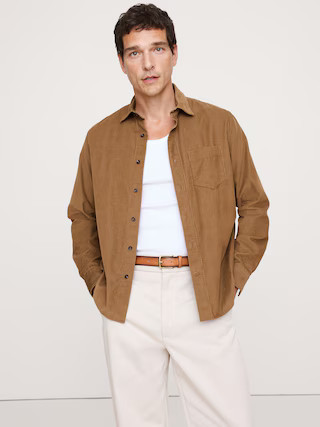 Standard-Fit Corduroy Shirt | Banana Republic (US)
