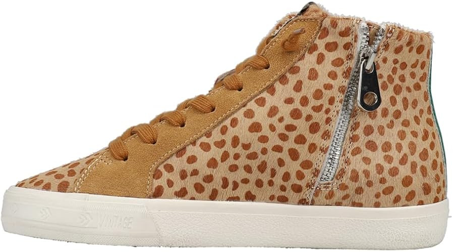 VINTAGE HAVANA Womens Break Out Leopard Print High Sneakers Shoes Casual - Brown | Amazon (US)