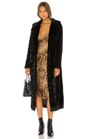 Unreal Fur The Black Bird Coat in Black from Revolve.com | Revolve Clothing (Global)