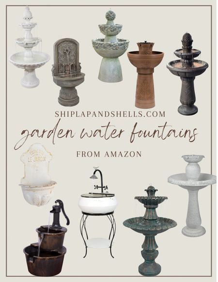 Water fountains for your garden from Amazon  

#LTKhome #LTKSeasonal