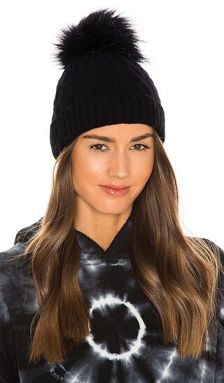Cable Beanie With Faux Pom | Revolve Clothing (Global)