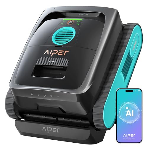 AIPER Scuba V3 AI Vision Cordless Robotic Pool Cleaner, Include Wireless Charging Dock, Smart Waterline Parking & Featherlight Design, Micromesh Multi-Layer Filtration, Blue | Amazon (US)
