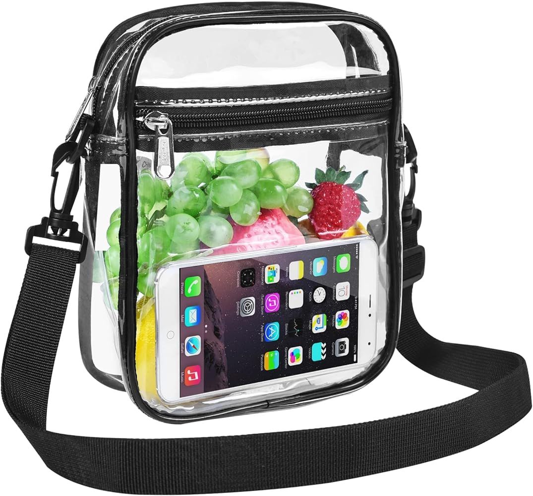 Clear Messenger Bag for Work & Business Travel for Men & Women, Stadium Approved | Amazon (US)